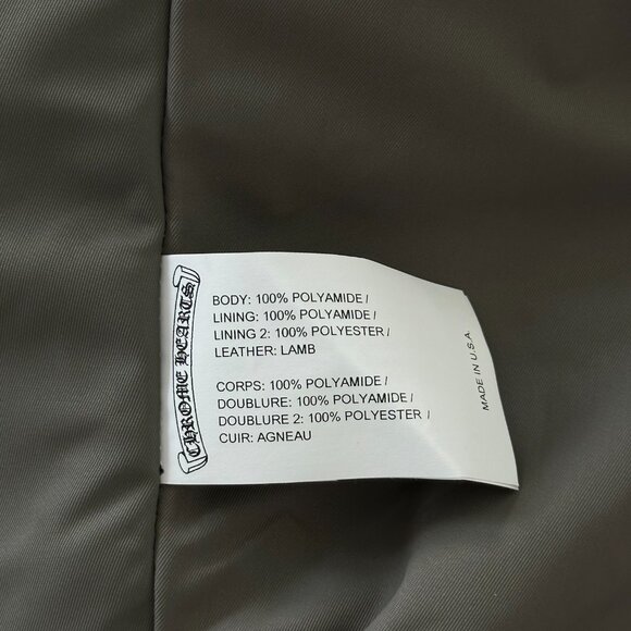 Chrome Hearts Black Nylon Cross Patch Women's Jacket - Picture 4 of 6